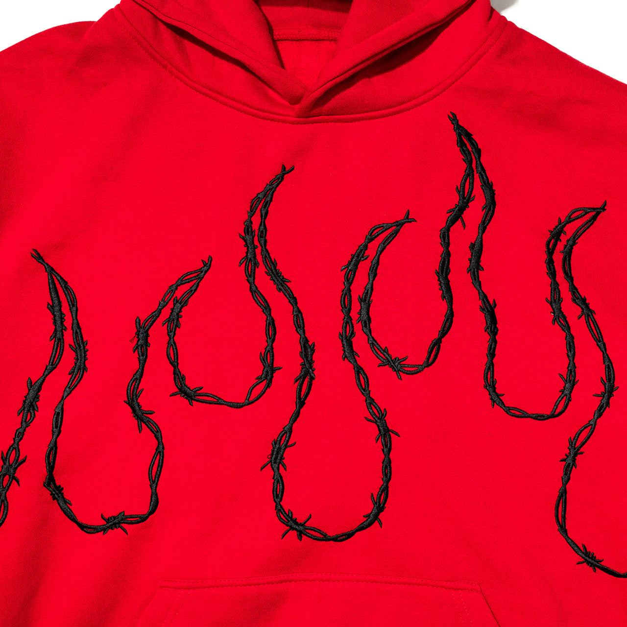 KRUZADAR® | BARBED WIRE HOODIE (RED)