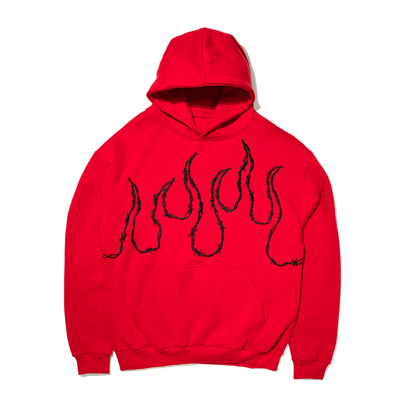 KRUZADAR® | BARBED WIRE HOODIE (RED)