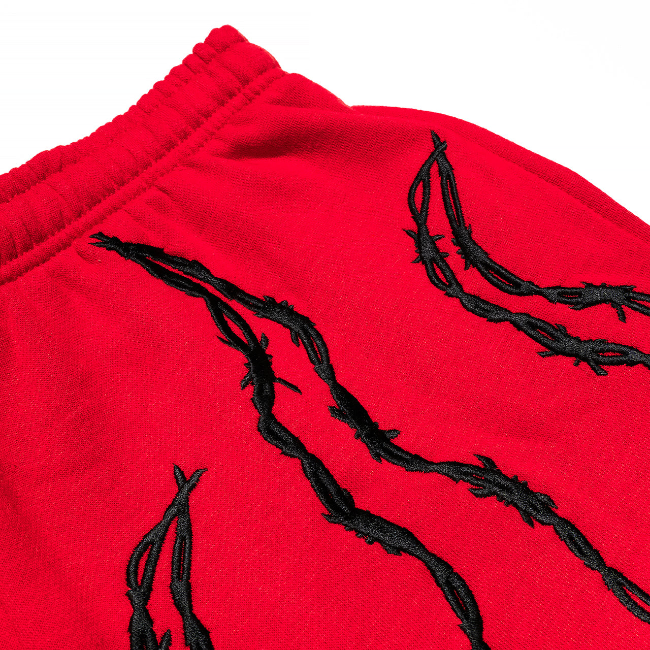 KRUZADAR® | BARBED WIRE SWEATSHORTS (RED)