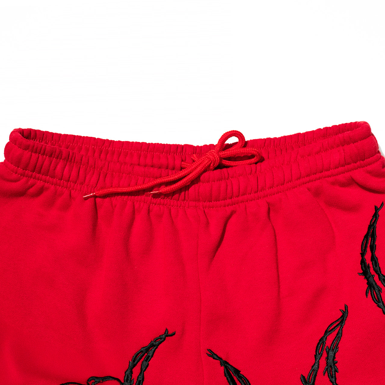 KRUZADAR® | BARBED WIRE SWEATSHORTS (RED)