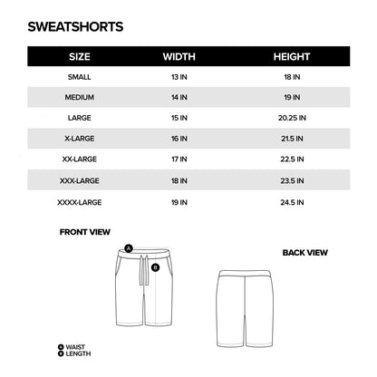 KRUZADAR® | BARBED WIRE SWEATSHORTS (RED)