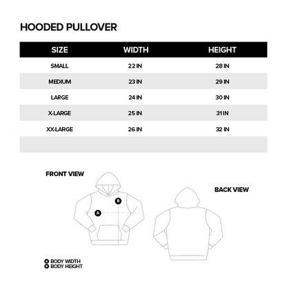 KRUZADAR® | GLOW TRIQUETRA MASKED HOODIE (BLACK)