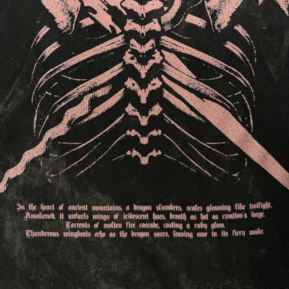 KRUZADAR® | DRAGONBONE TEE (MINERAL WASH)