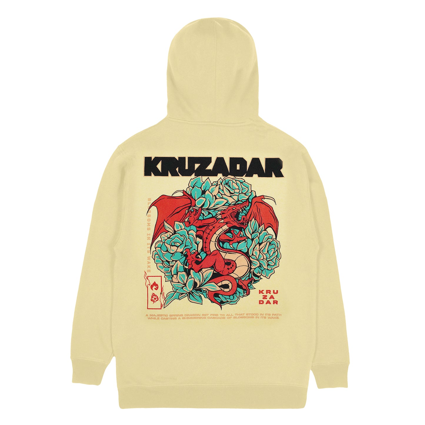 KRUZADAR® | MAJESTIC DRAGON HOODIE (PINA COLADA)