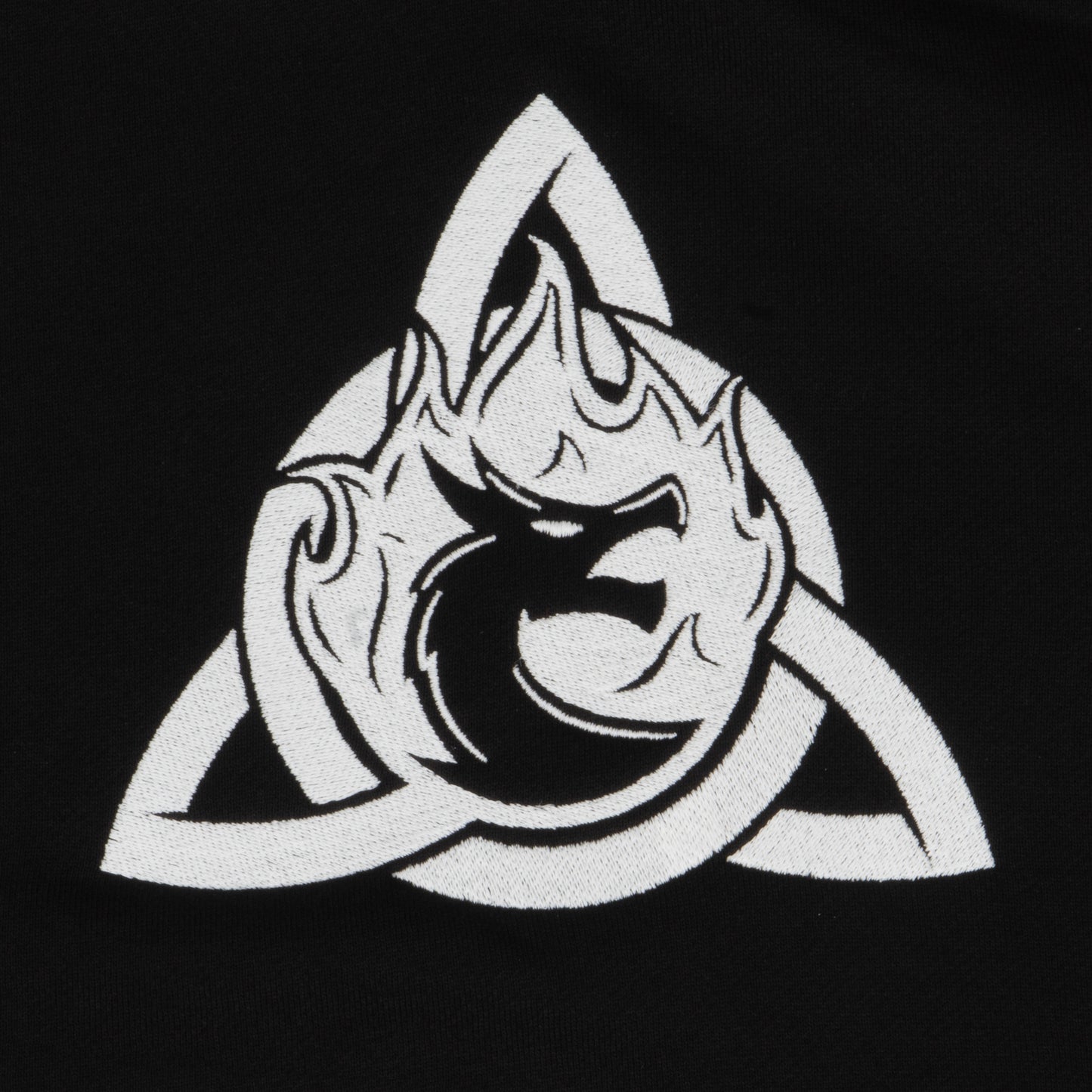 KRUZADAR® | GLOW TRIQUETRA MASKED HOODIE (BLACK)