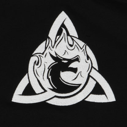 KRUZADAR® | GLOW TRIQUETRA MASKED HOODIE (BLACK)