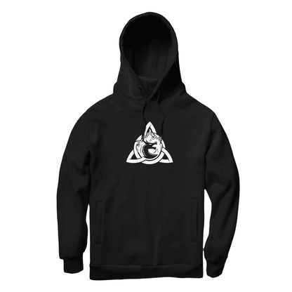 KRUZADAR® | GLOW TRIQUETRA MASKED HOODIE (BLACK)