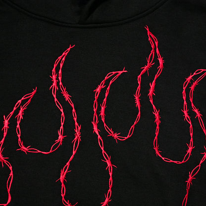 KRUZADAR® | BARBED WIRE HOODIE (BLACK)