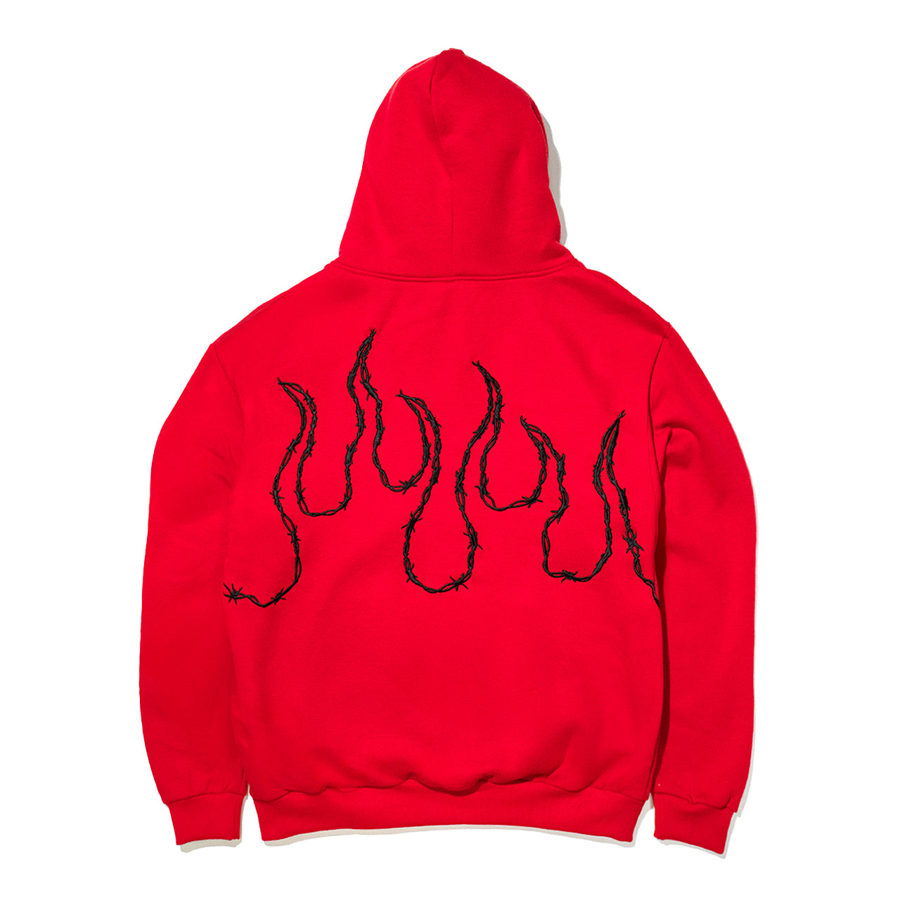 KRUZADAR® | BARBED WIRE HOODIE (RED) – Kruzadar