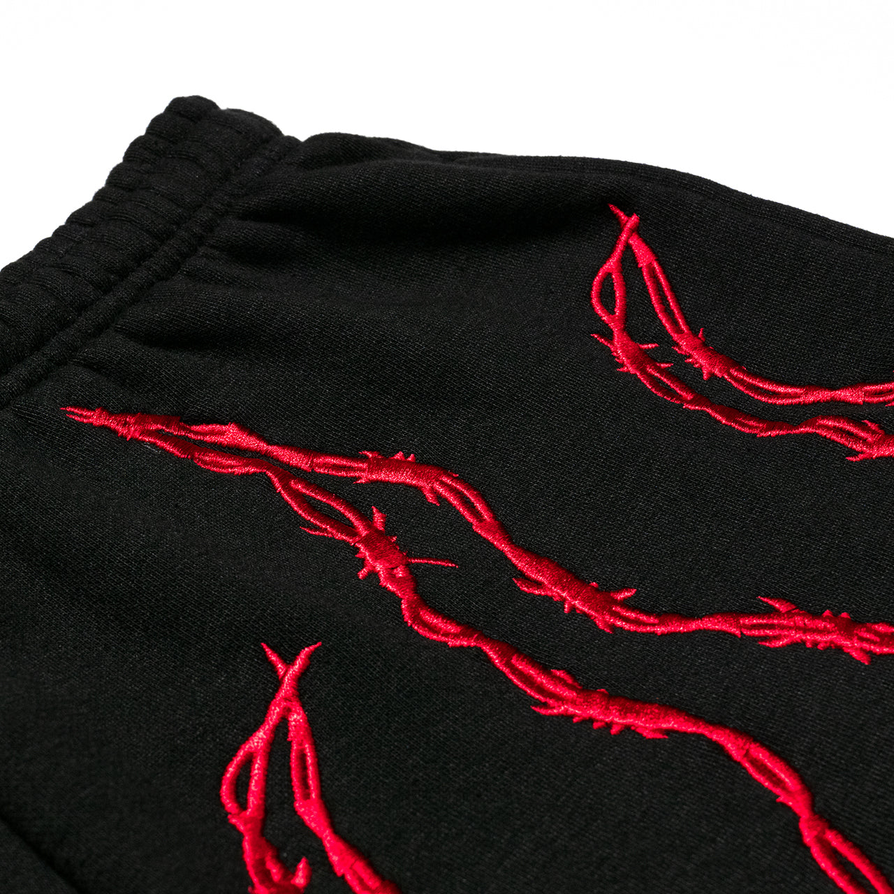 KRUZADAR® | BARBED WIRE SWEATSHORTS (BLACK)