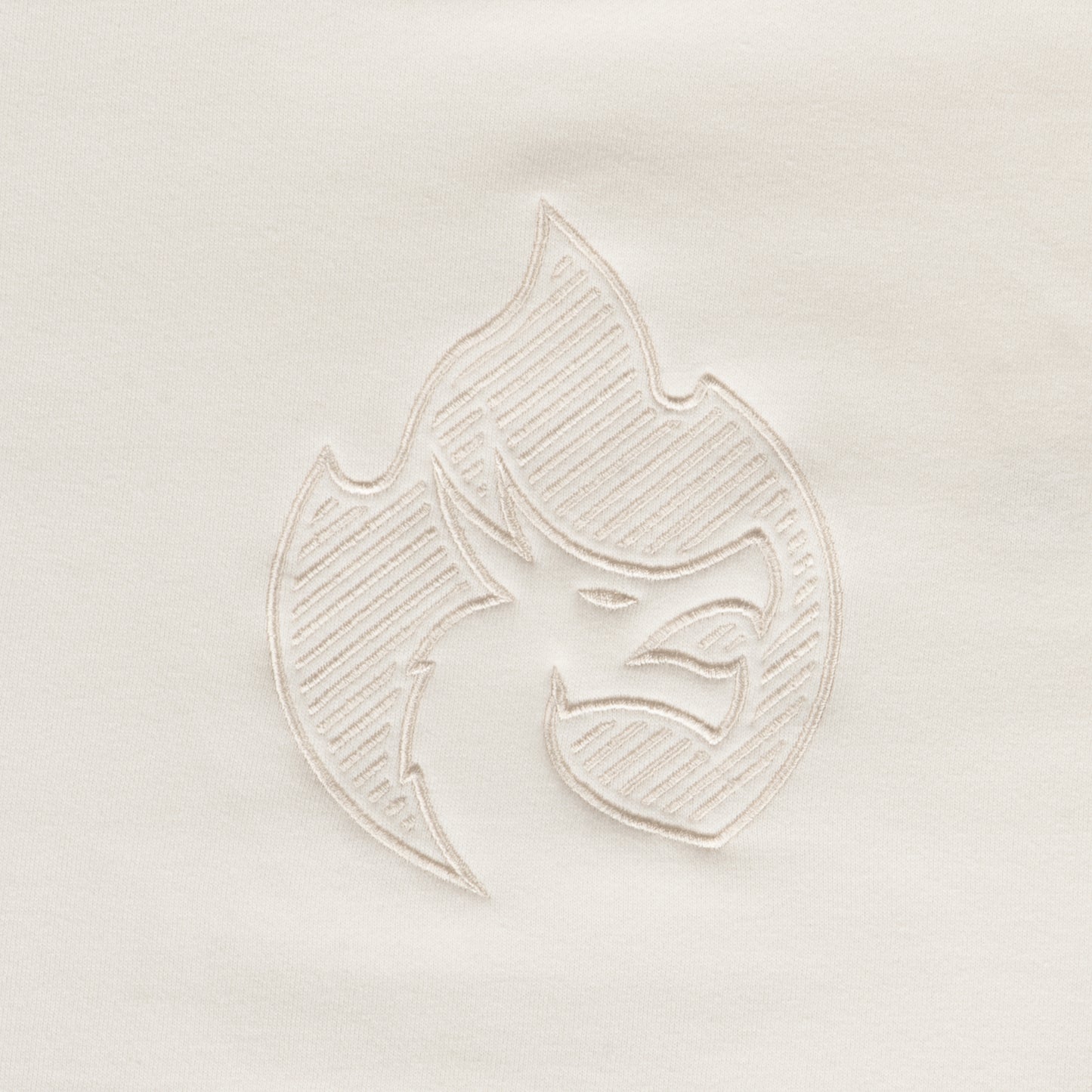 KRUZADAR® | ETCHED EMBROIDERED HOODIE (BONE)