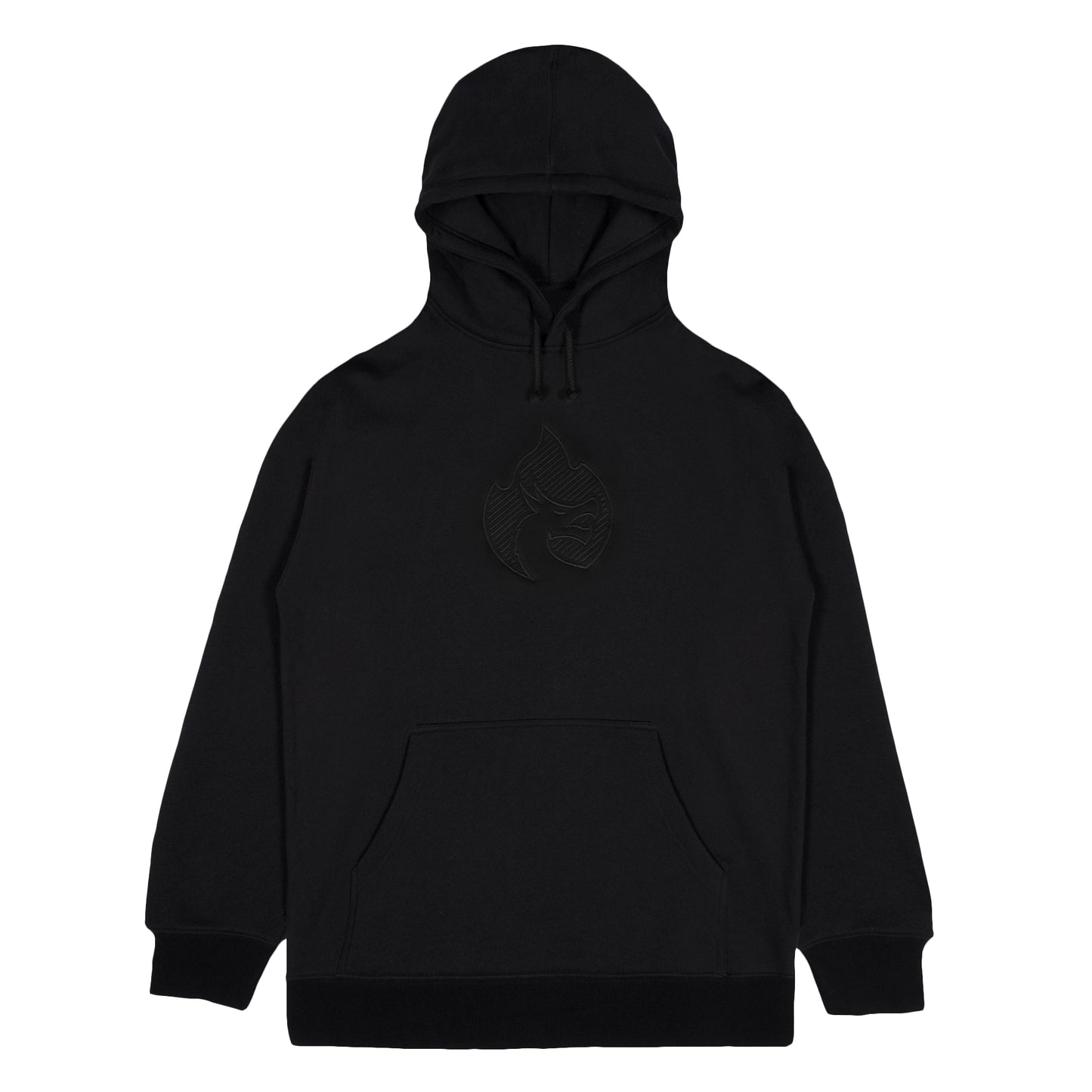 KRUZADAR® | ETCHED EMBROIDERED HOODIE (BLACK)