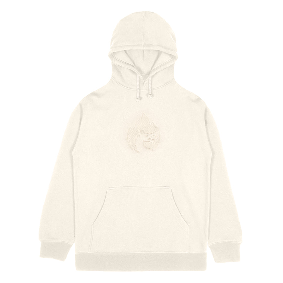 KRUZADAR® | ETCHED EMBROIDERED HOODIE (BONE)