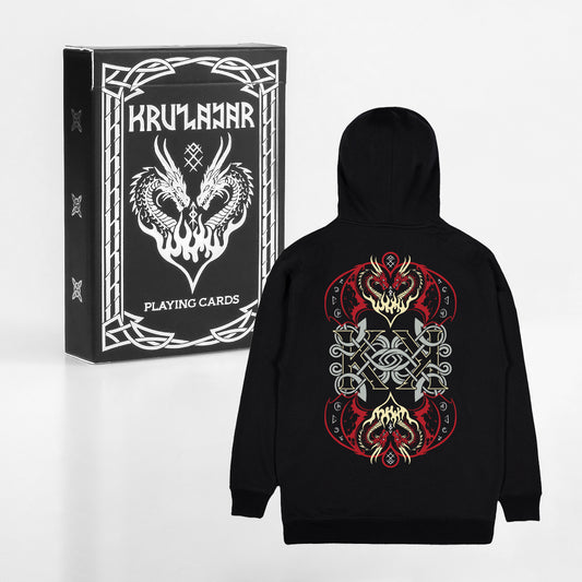 KRUZADAR® | DRAGON  HEART HOODIE + CARD DECK BUNDLE (LIMITED EDITION)