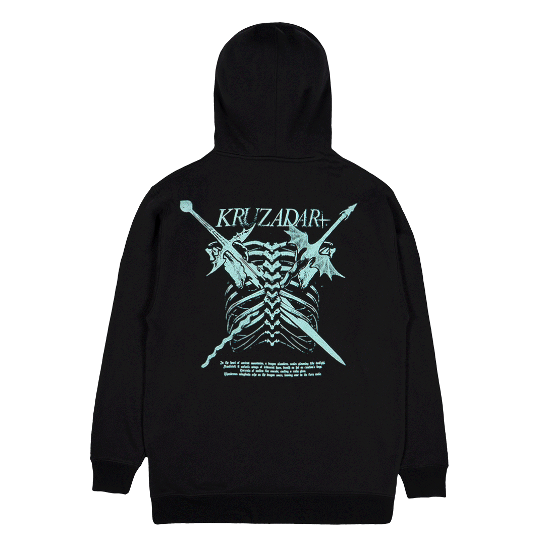 KRUZADAR® | DRAGONBONE HOODIE (BLACK)