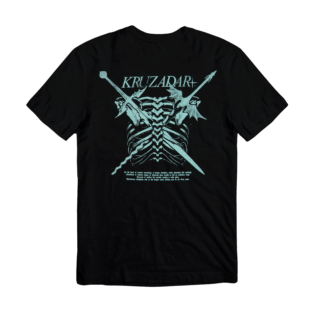 KRUZADAR® | DRAGONBONE TEE (BLACK)
