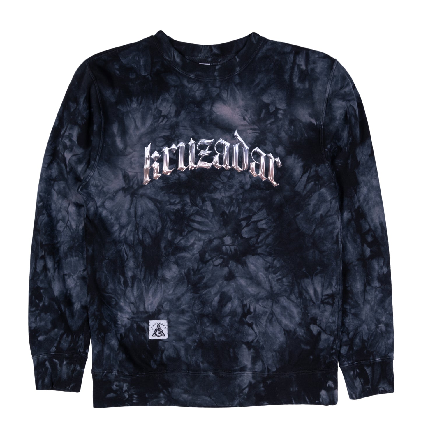 KRUZADAR® | CHROME SEAL TIE DYE CREWNECK (BLACK)