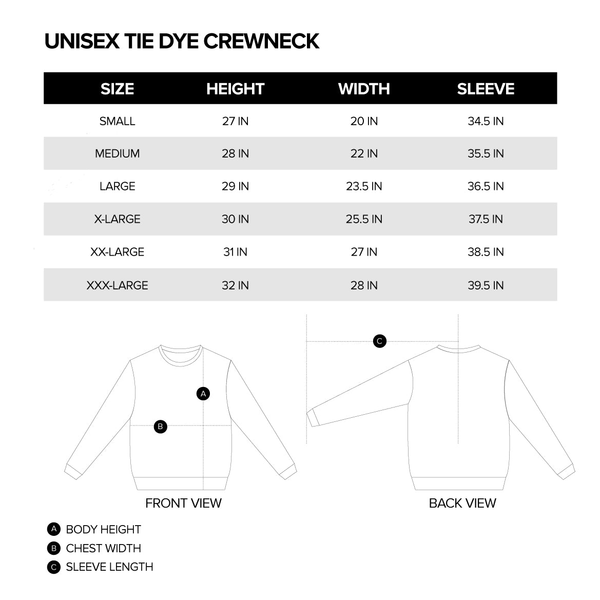 KRUZADAR® | CHROME SEAL TIE DYE CREWNECK (BLACK)