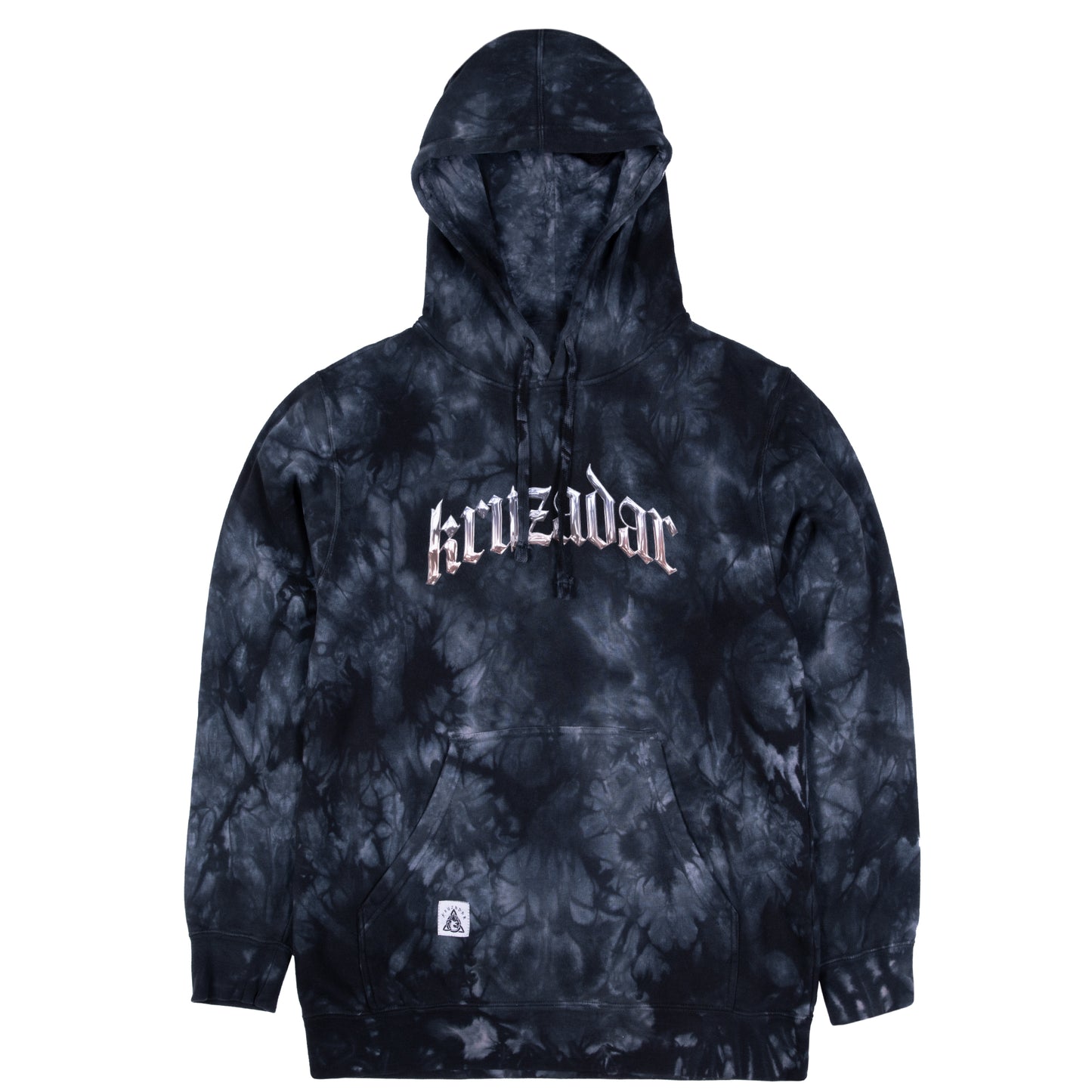 KRUZADAR® | CHROME SEAL TIE DYE HOODIE (BLACK)