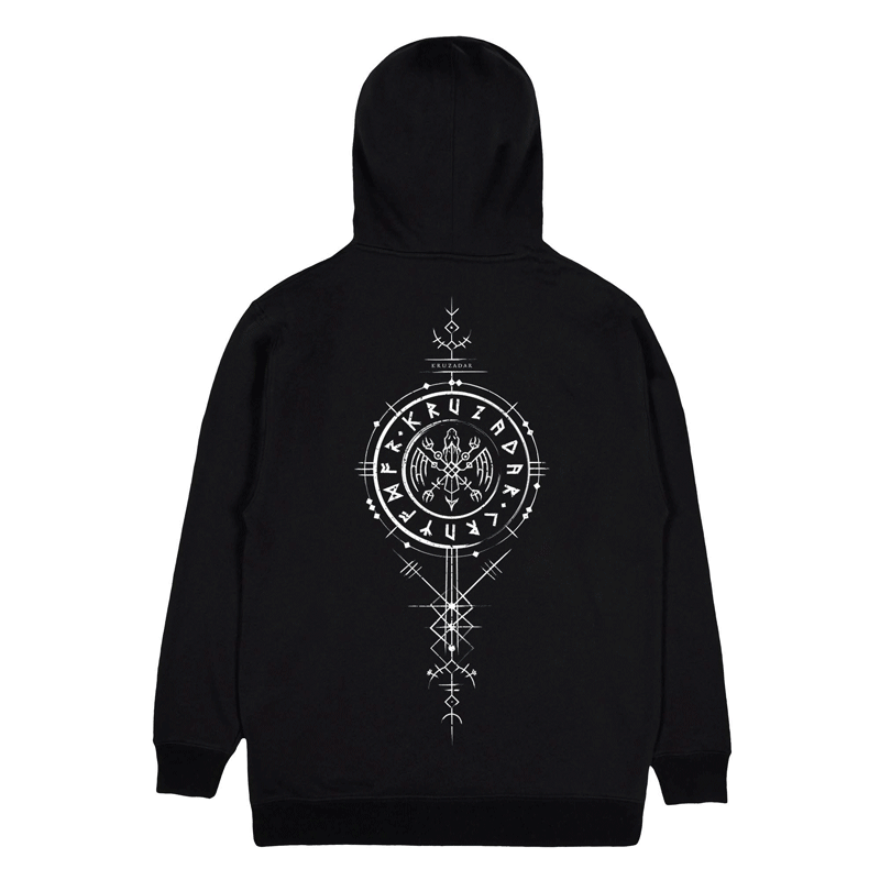 KRUZADAR® | RUNIC GLOW IN THE DARK HOODIE (BLACK)
