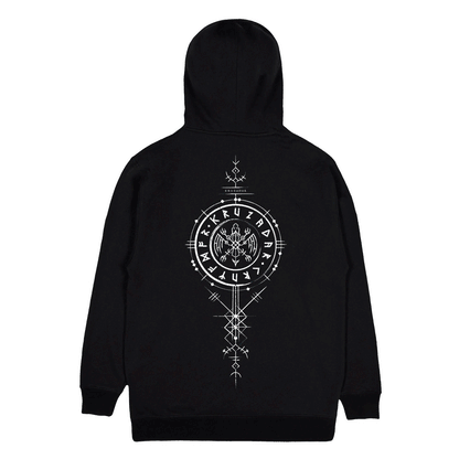 KRUZADAR® | RUNIC GLOW IN THE DARK HOODIE (BLACK)