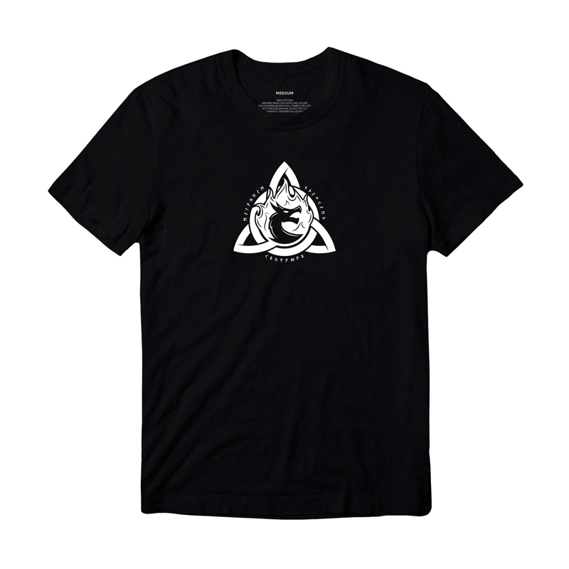KRUZADAR® | TRIQUETRA GLOW IN THE DARK  TEE (BLACK)